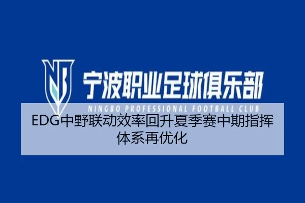 EDG中野联动效率回升夏季赛中期指挥体系再优化